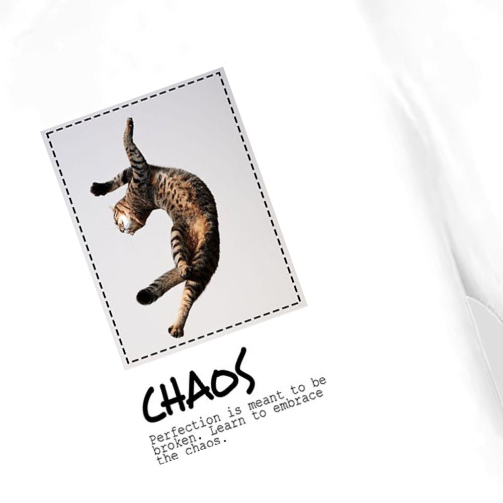 T-shirt Donna - Quotes - Chaos - Cotone Airlume