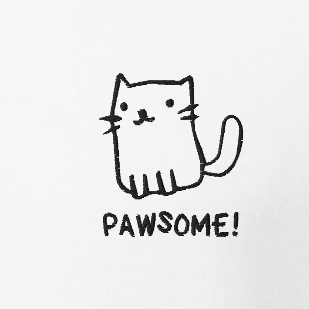 Felpa con Cappuccio con Ricamo - Pawsome - Sostenibile