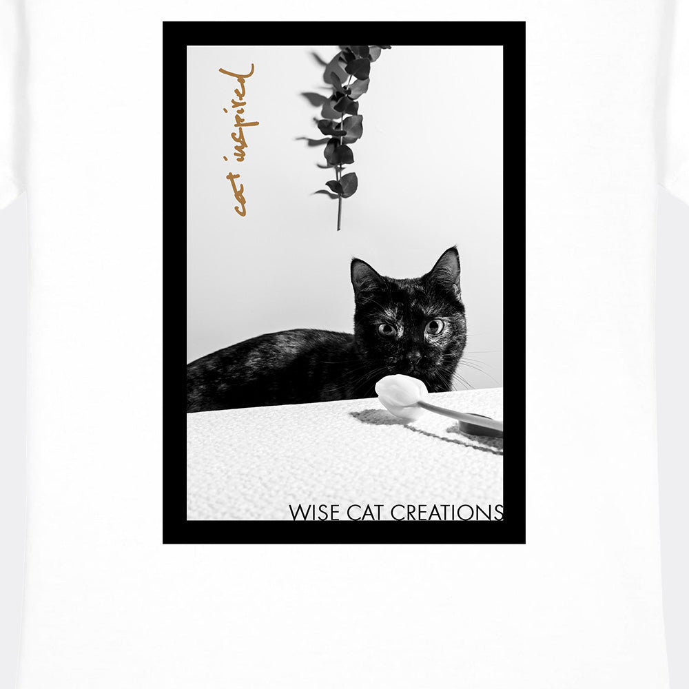 T-shirt Donna - Bianco & Nero - Elegance - Cotone Airlume