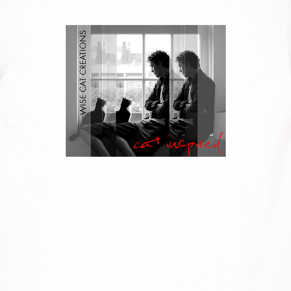 T-shirt Uomo - Bianco & Nero - Window - Cotone Bio